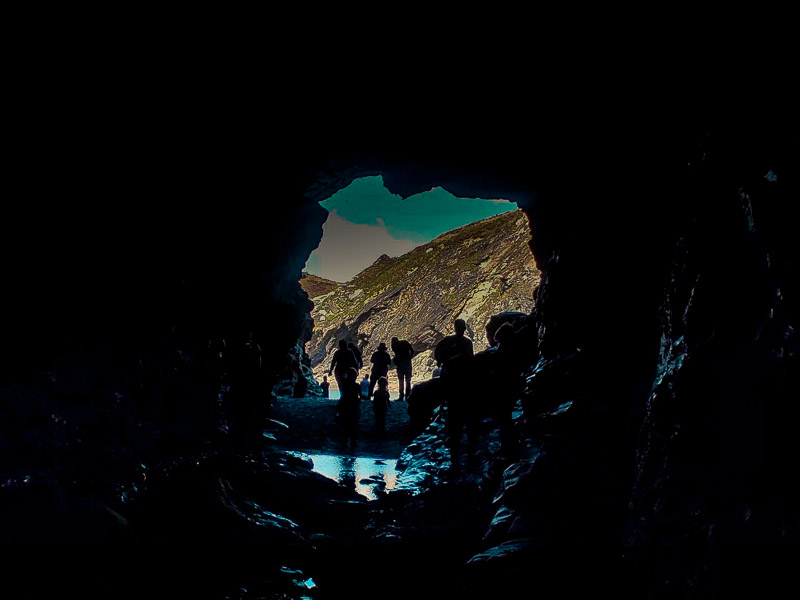 Inside Merlin's cave