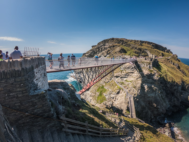 View of the new bridge to cross over to the headland island